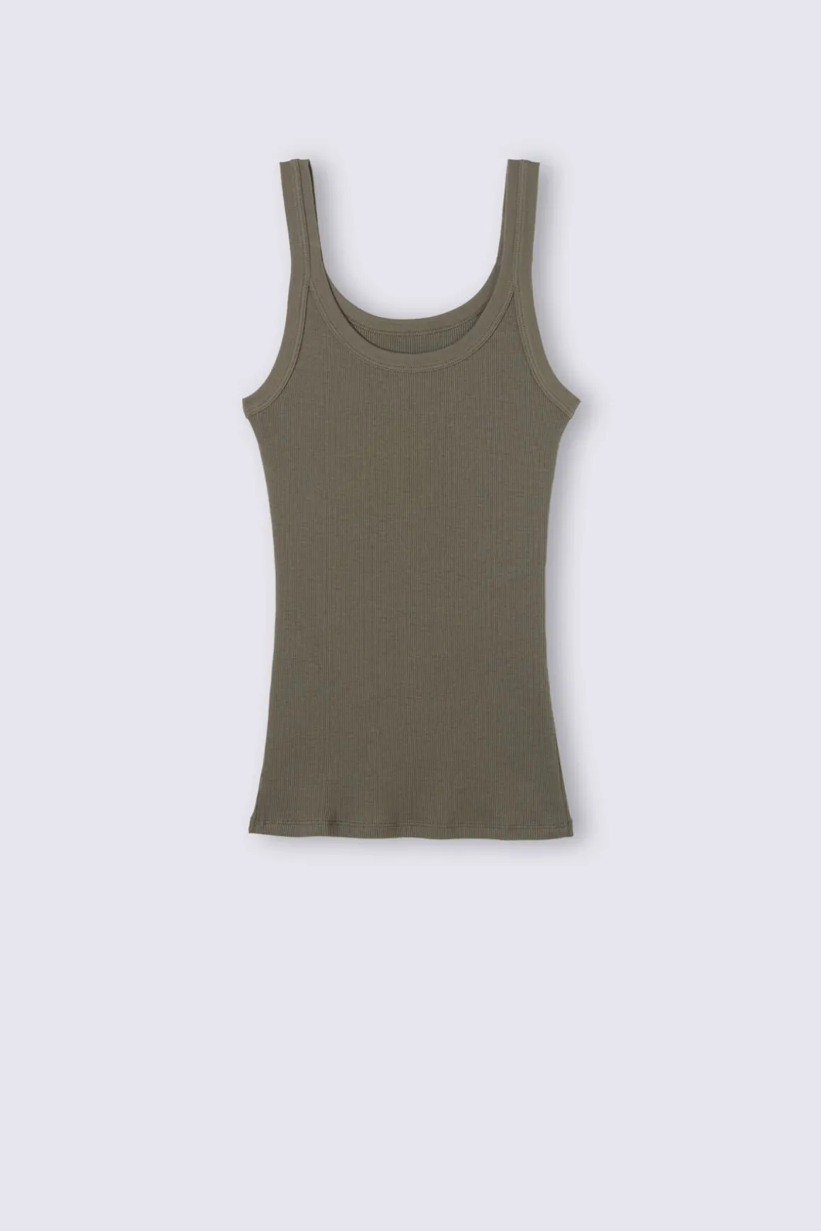 Camiseta de Tirantes Estilo Nadadora de Algodón Superior