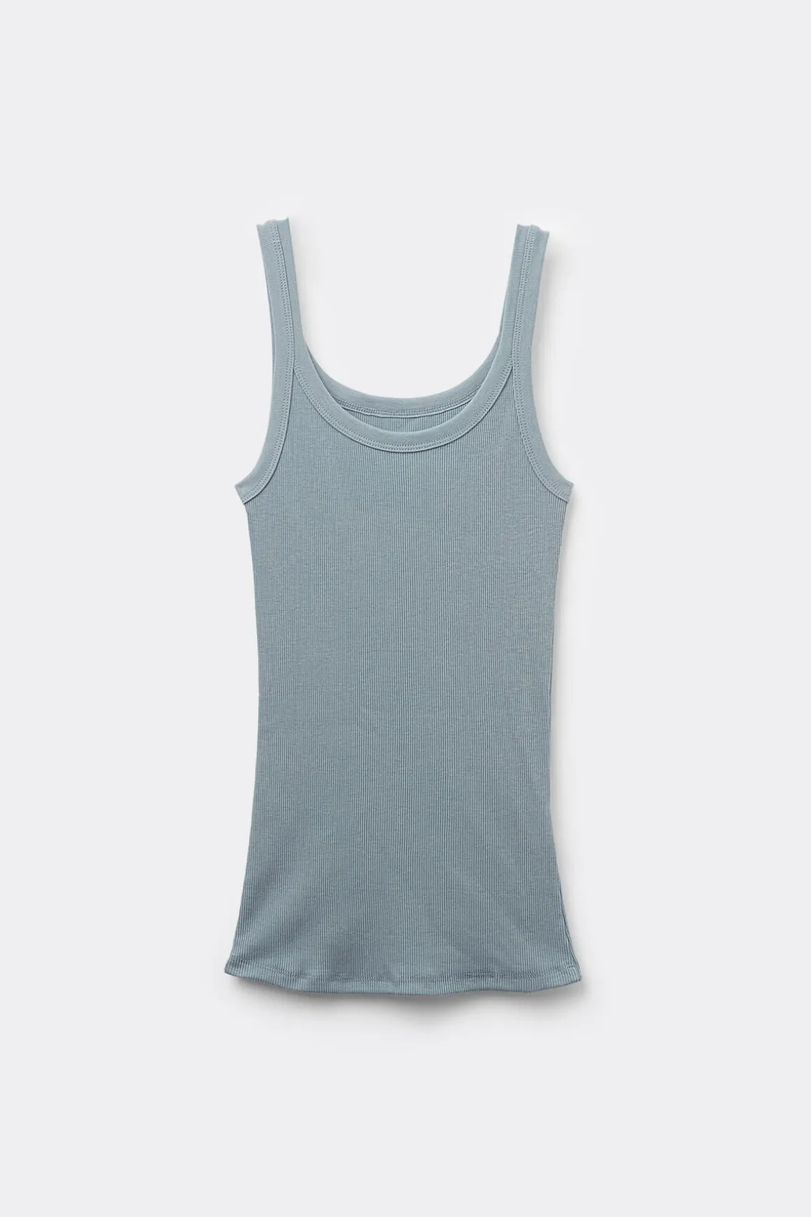 Camiseta de Tirantes Estilo Nadadora de Algodón Superior