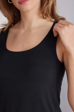 Camiseta de Tirantes Larga de Micromodal