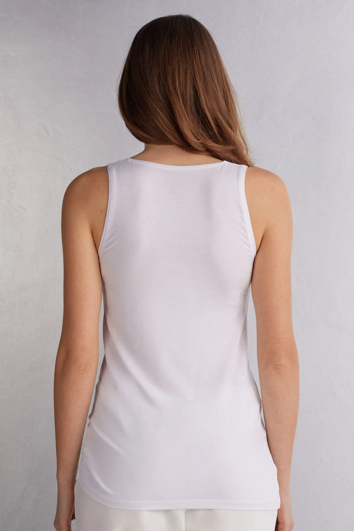 Camiseta de Tirantes Larga de Micromodal