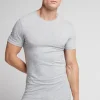 Camiseta manga corta de algodón ajustada