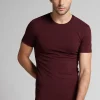 Camiseta manga corta de algodón ajustada
