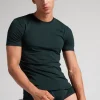 Camiseta manga corta de algodón ajustada