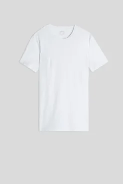 Camiseta manga corta de algodón ajustada