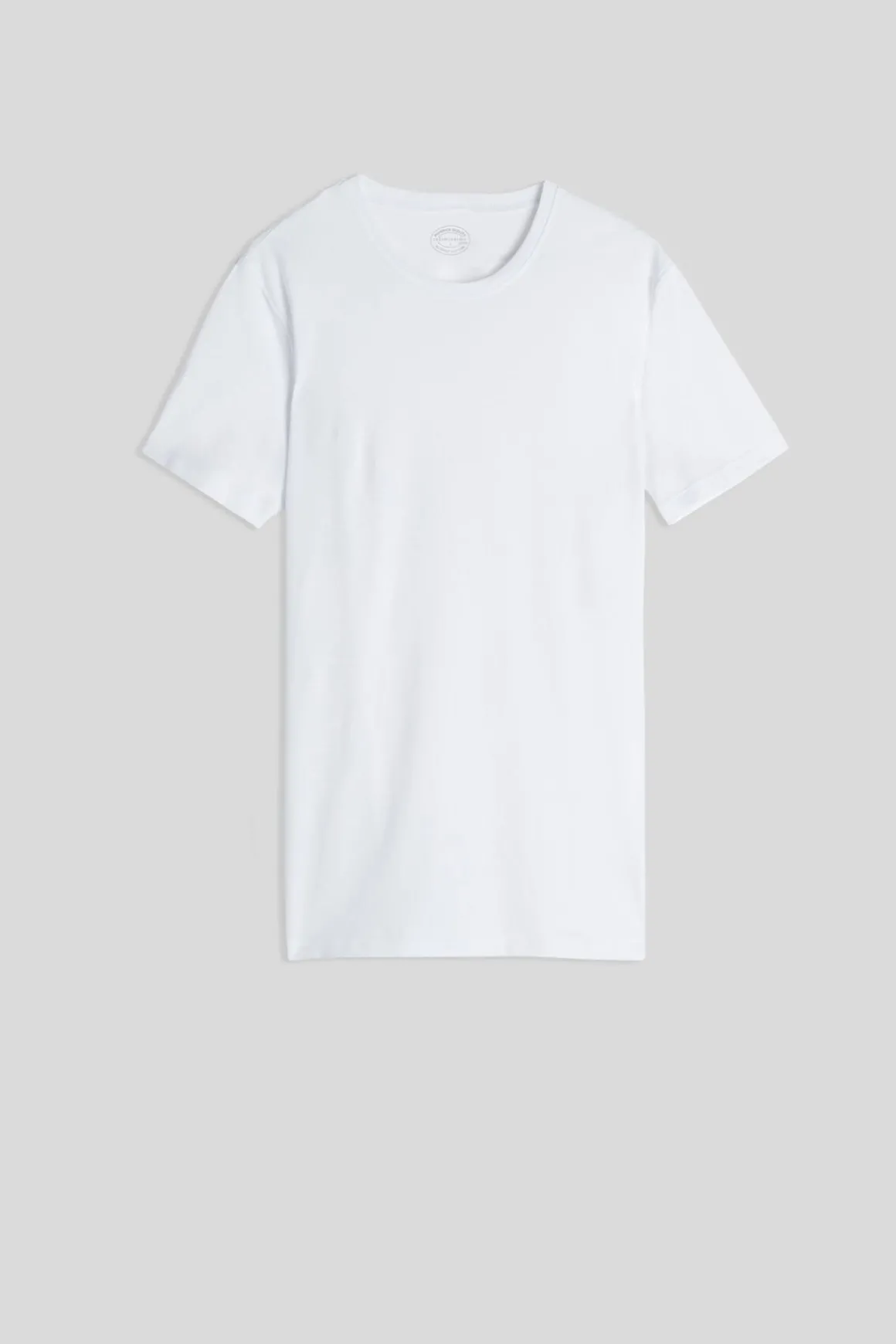 Camiseta manga corta de algodón ajustada