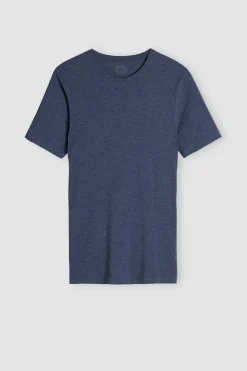 Camiseta manga corta de algodón ajustada