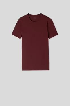 Camiseta manga corta de algodón ajustada
