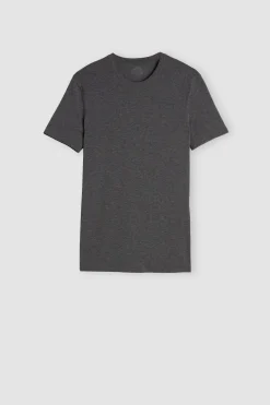 Camiseta manga corta de algodón ajustada