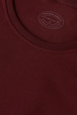 Camiseta manga corta de algodón ajustada