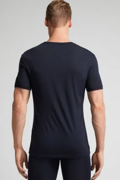 Camiseta Manga Corta de Lana Merina Elastizada