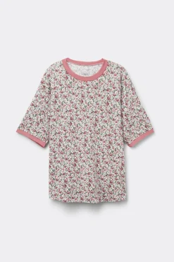 Camiseta Manga Corta Floral Romance