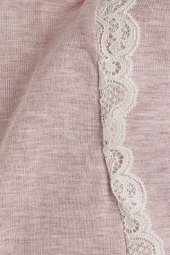 Camiseta Manga Corta Modal Detalles Encaje