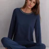Camiseta Manga Larga de Modal