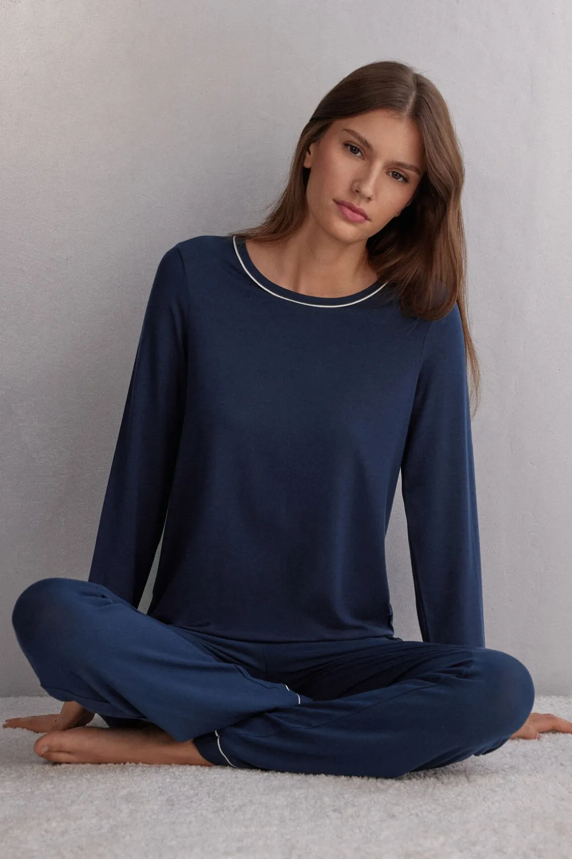 Camiseta Manga Larga de Modal