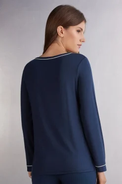 Camiseta Manga Larga de Modal