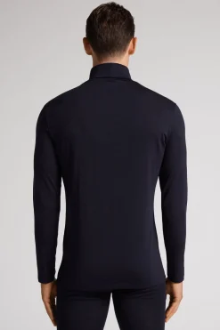 Camiseta Manga Larga Lana Merina Cuello Alto