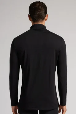 Camiseta Manga Larga Lana Merina Cuello Alto