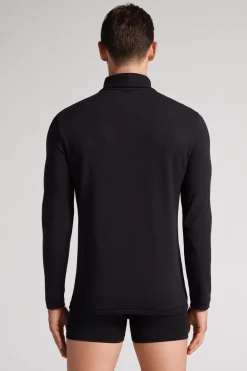 Camiseta Manga Larga Modal Cashmere Cuello Alto