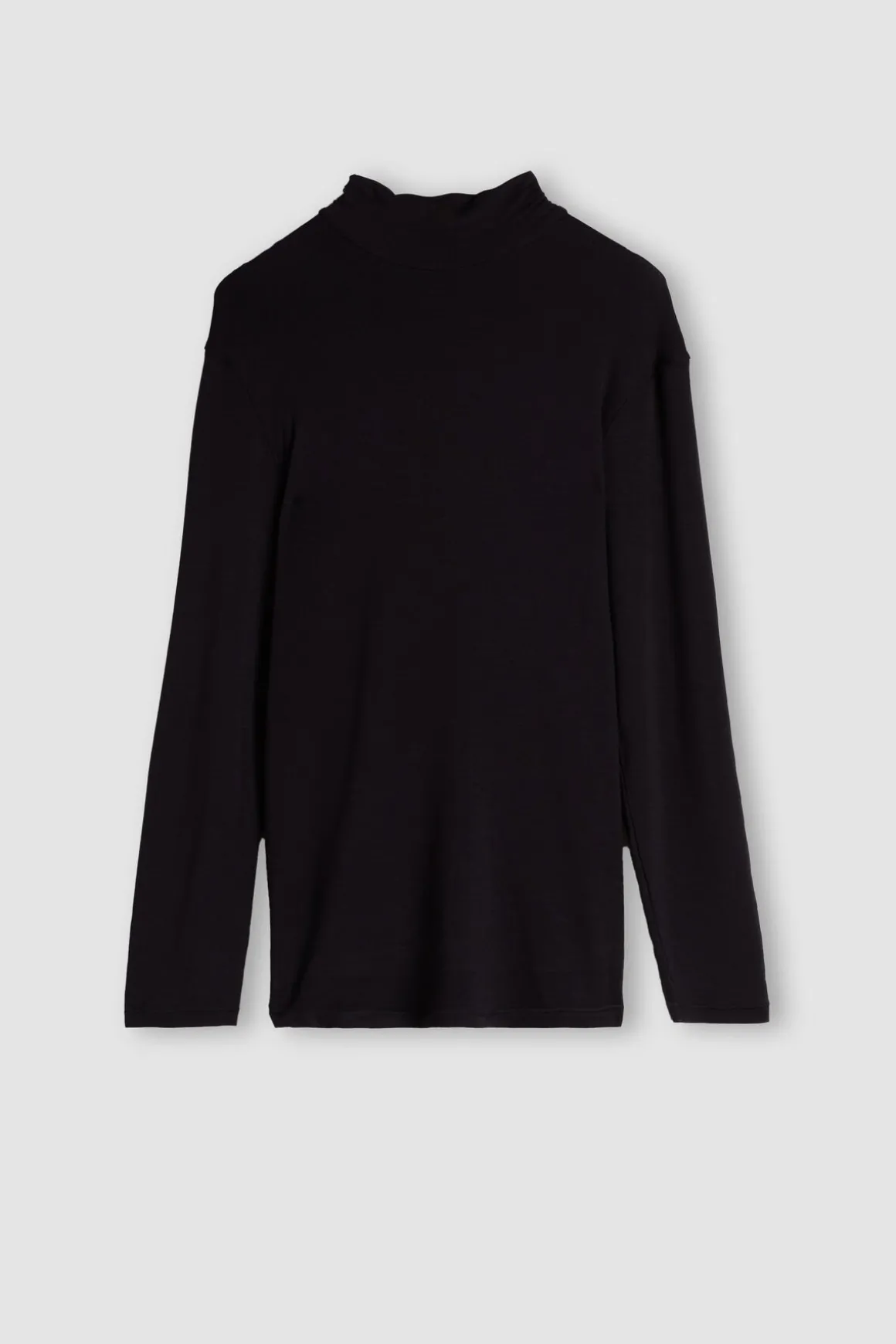 Camiseta Manga Larga Modal Cashmere Cuello Alto