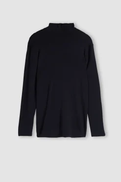 Camiseta Manga Larga Modal Cashmere Cuello Alto