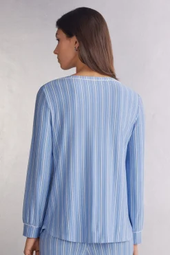 Camiseta Modal Cuello Barco Oxford Stripes