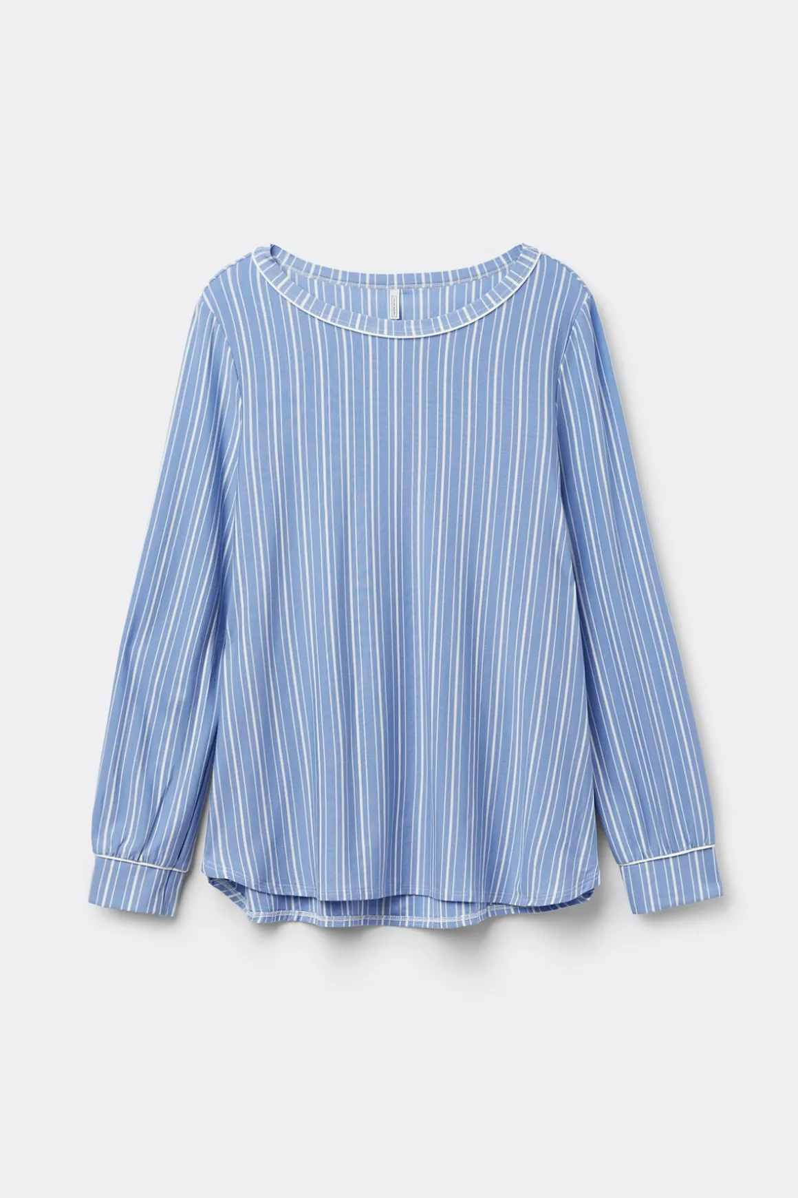 Camiseta Modal Cuello Barco Oxford Stripes