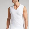 Camiseta sin mangas y con tirantes anchos de algodón mercerizado premium