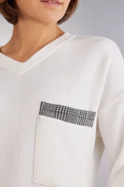 Camisón con Cuello de Pico Royal Elegance
