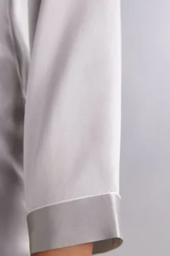 Chaqueta Corte Masculino de Raso de Seda