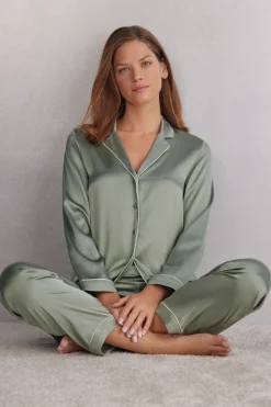 Chaqueta de Seda de Corte Masculino
