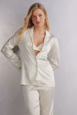 Chaqueta de Seda de Corte Masculino