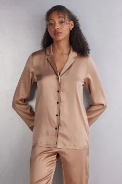 Chaqueta de Seda de Corte Masculino