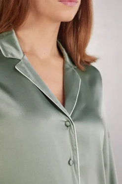 Chaqueta de Seda de Corte Masculino