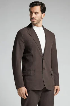 Chaqueta de Tejido de Lino y Algodón