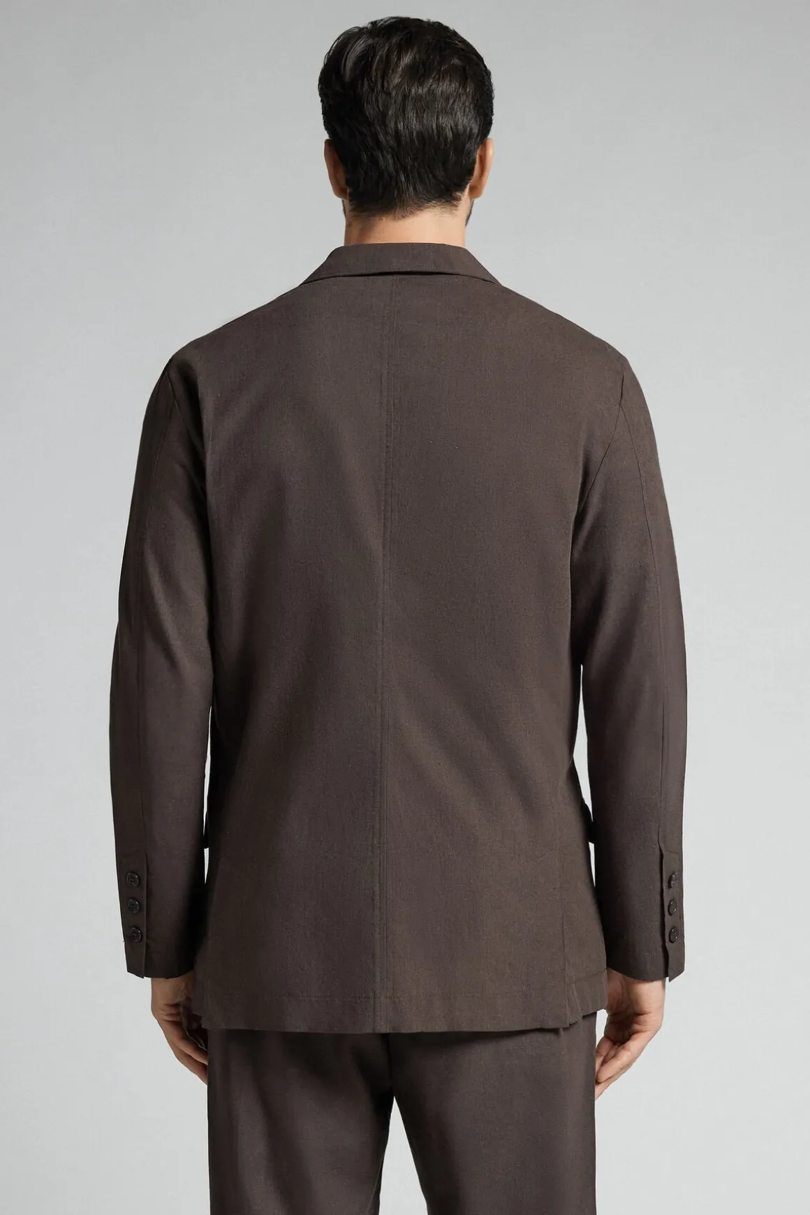 Chaqueta de Tejido de Lino y Algodón