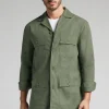 Chaqueta Sahariana de Lino y Algodón