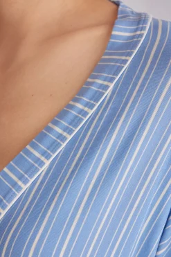 Kimono Modal Oxford Stripes