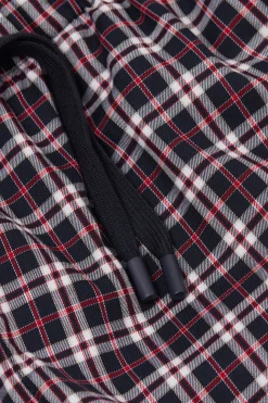 Pantalón Corto de Tela a Cuadros