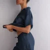 Pantalón Corto en Tela de Lino