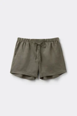 Pantalón Corto en Tela de Lino