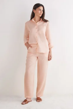 Pantalón de Tela de Lino