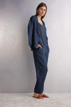 Pantalón de Tela de Lino
