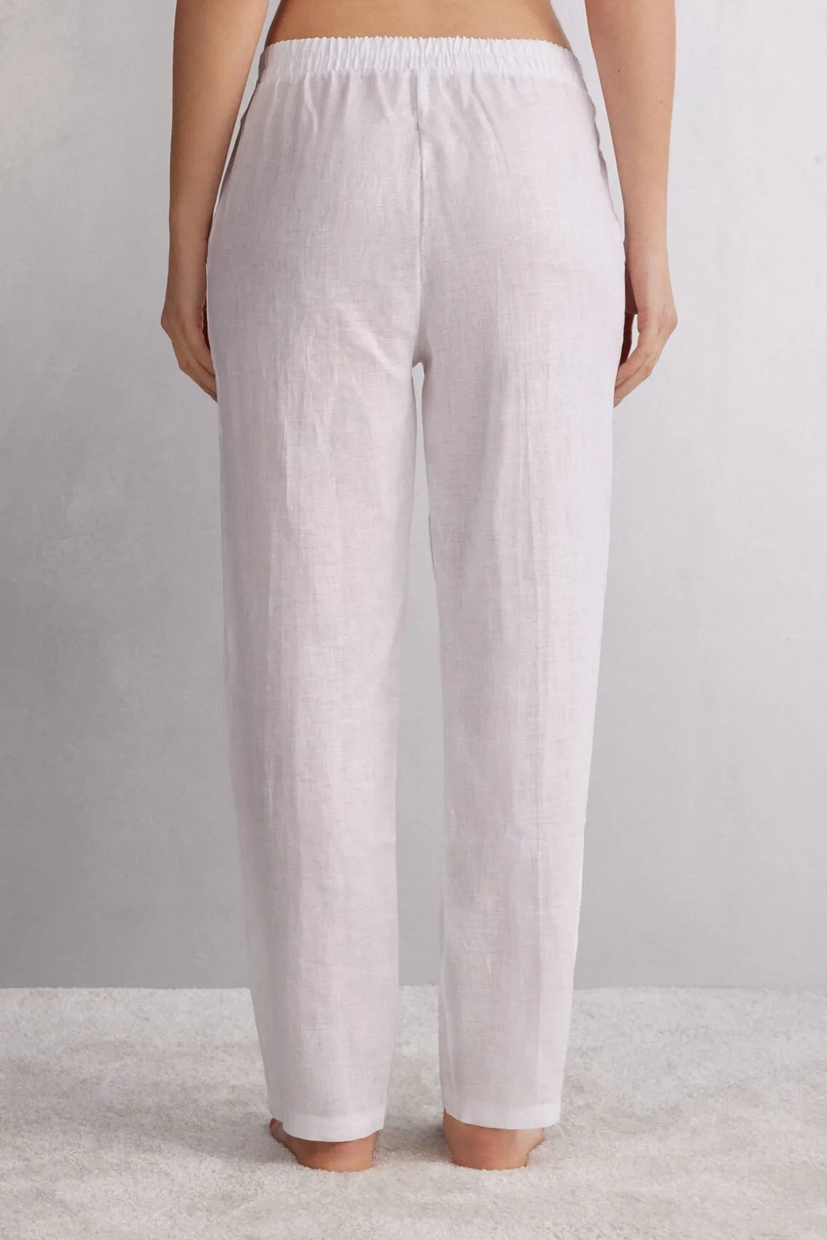 Pantalón de Tela de Lino