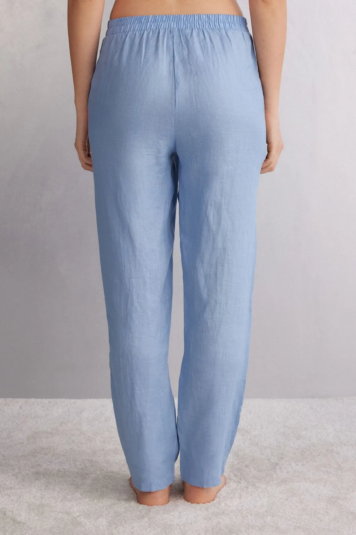 Pantalón de Tela de Lino