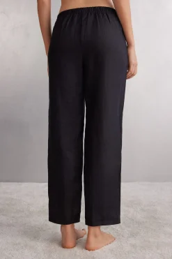 Pantalón de Tela de Lino