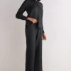 Pantalón Largo con Cordón Ajustable en Tela de Lino