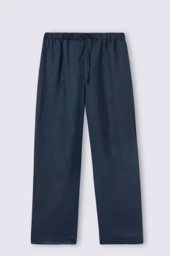 Pantalón Largo con Cordón Ajustable en Tela de Lino