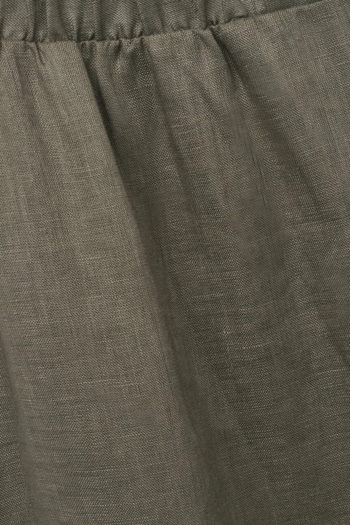 Pantalón Largo con Cordón Ajustable en Tela de Lino