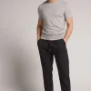 Pantalón Largo de Algodón con Ribete