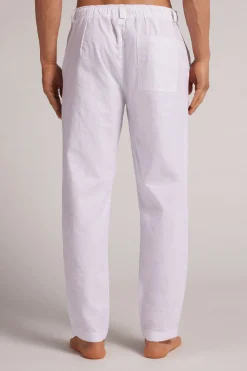 Pantalón Largo de Lino y Algodón
